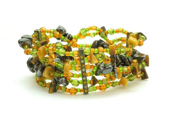 High Power Magnetic Fancy Beaded Bracelet - FBB154