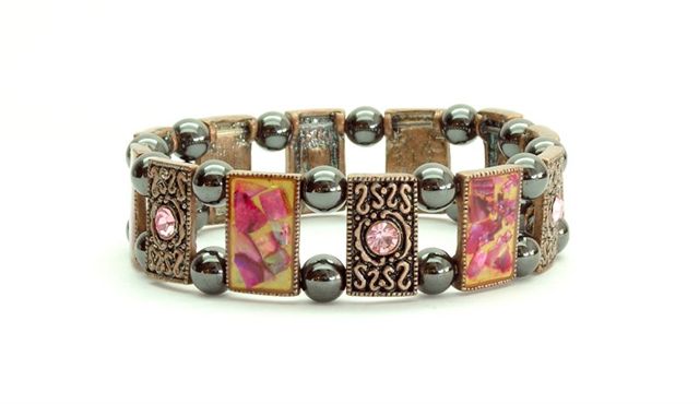 High Power Magnetic Fancy Beaded Bracelet - FBB155