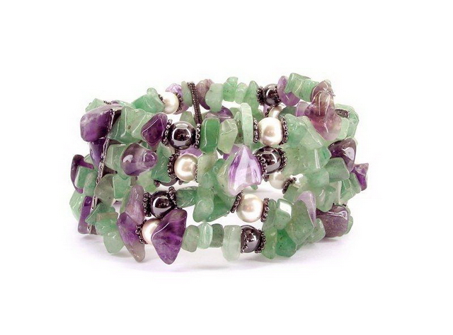 High Power Magnetic Fancy Beaded Bracelet - FBB228