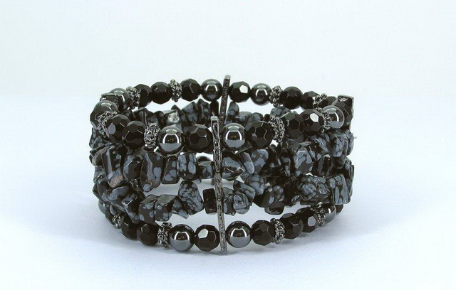 High Power Magnetic Fancy Beaded Bracelet - FBB248