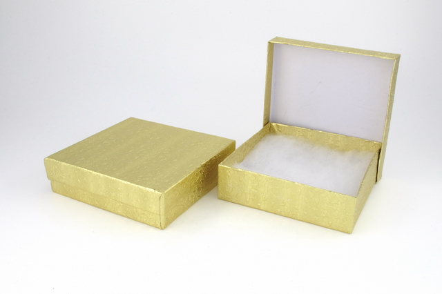 Gold 3 1/2" by 3 1/2" Gift Box - GBS1G