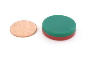 PLASTIC COATED N48 Rare Earth Neodymium Magnets 3/4″ diameter x 1/8″ Disc – MP1-N48