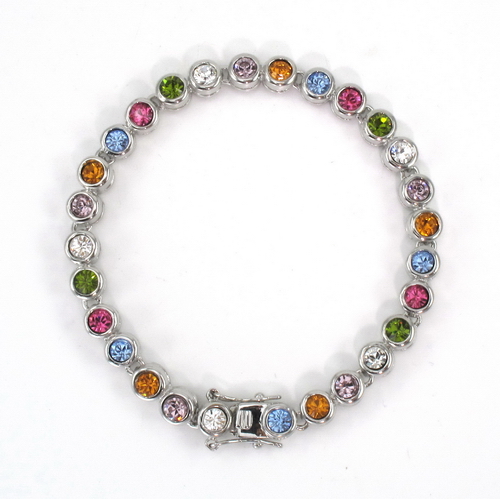 Magnetic Swarovski Crystals Tennis Bracelet - SCB8