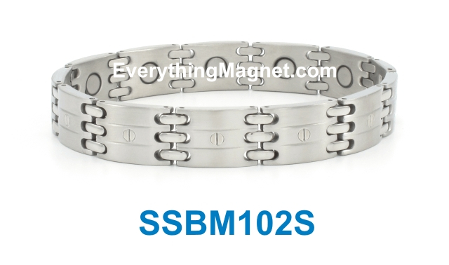 Magnetic Stainless Steel Bracelet - SSBM102S