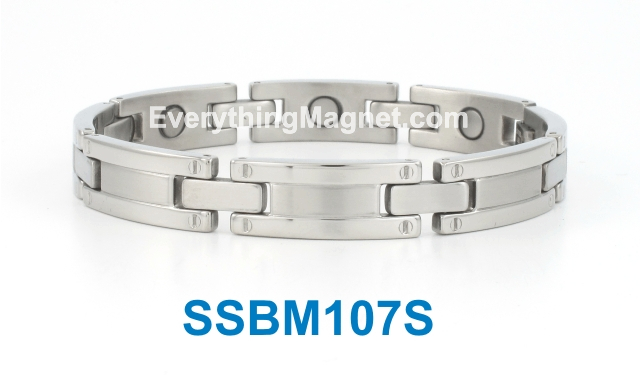 Magnetic Stainless Steel Bracelet - SSBM107S