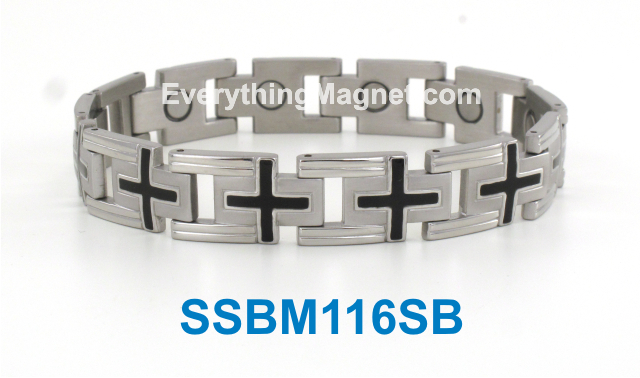 Magnetic Stainless Steel Bracelet – SSBM116SB