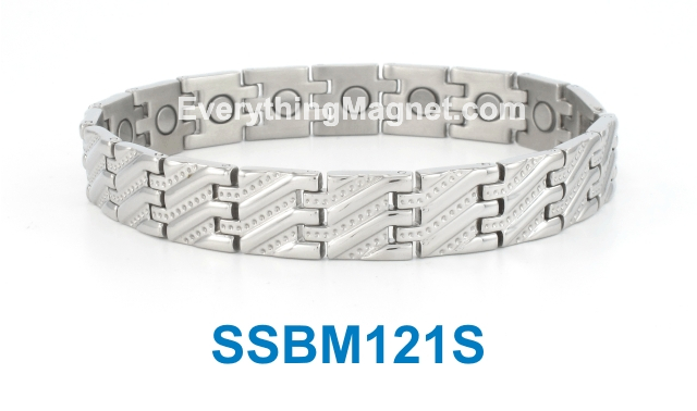Magnetic Stainless Steel Bracelet - SSBM121S