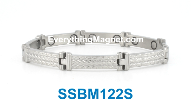 Magnetic Stainless Steel Bracelet - SSBM122S