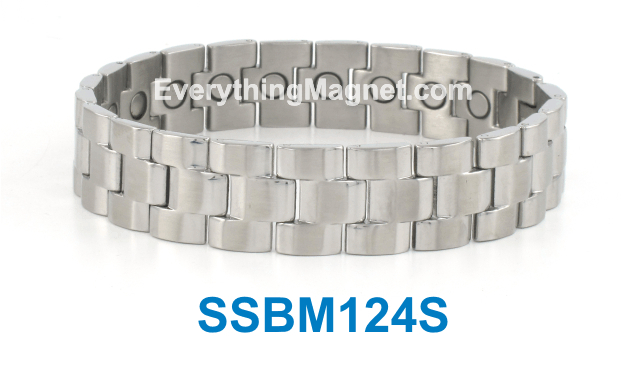 Magnetic Stainless Steel Bracelet - SSBM124S
