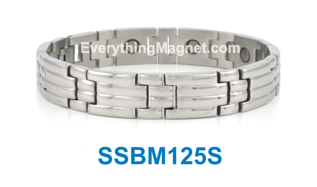Magnetic Stainless Steel Bracelet - SSBM125S