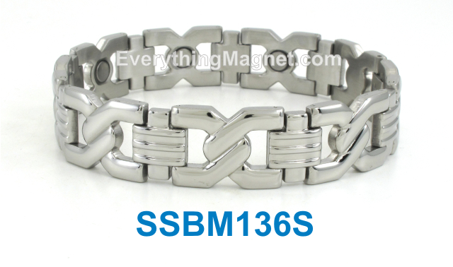 Magnetic Stainless Steel Bracelet - SSBM136S