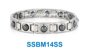 Magnetic Stainless Steel Bracelet – SSBM14SS