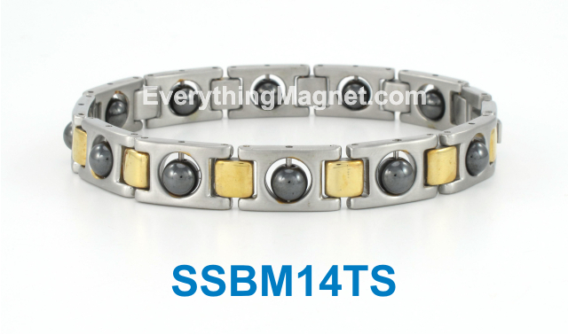 Magnetic Stainless Steel Bracelet - SSBM14TS