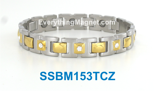 Magnetic Stainless Steel Bracelet - SSBM153TCZ