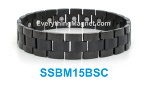 Magnetic Stainless Steel Bracelet Free Gift Box – SSBM15BSC