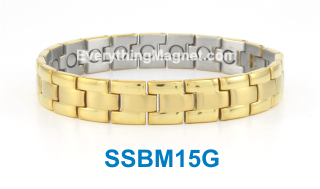 Magnetic Stainless Steel Bracelet - SSBM15G