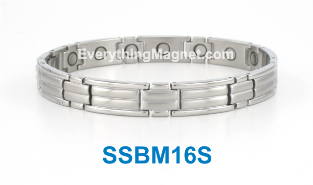 Magnetic Stainless Steel Bracelet - SSBM16S