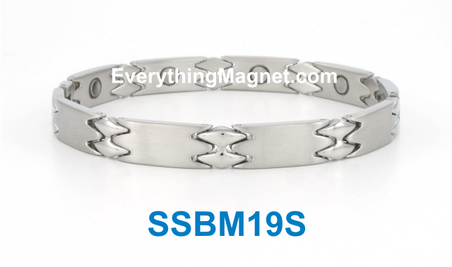 Magnetic Stainless Steel Bracelet - SSBM19S