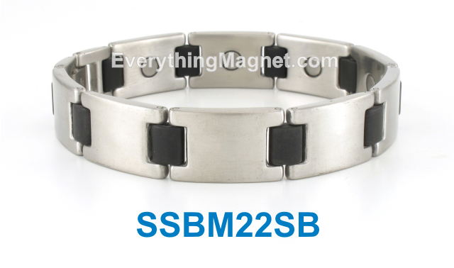 Magnetic Stainless Steel Bracelet - SSBM22SB