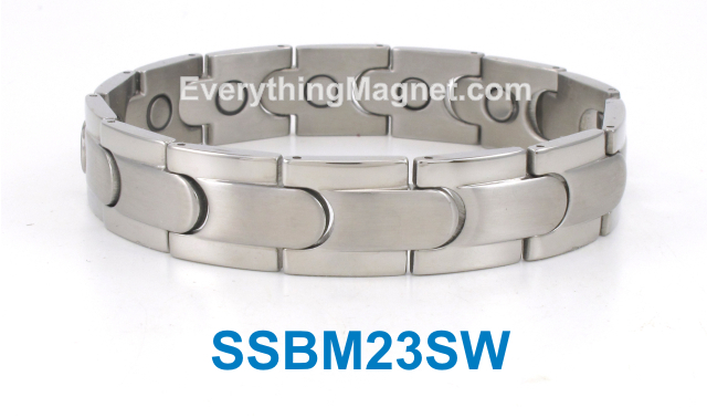 Magnetic Stainless Steel Bracelet - SSBM23SW