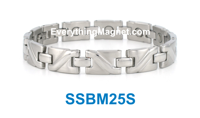 Magnetic Stainless Steel Bracelet - SSBM25S