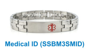Magnetic Stainless Steel Medical ID Bracelet – SSBM3SMID
