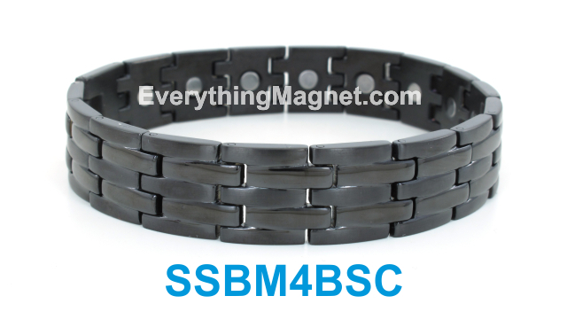 Magnetic Stainless Steel Bracelet + Free Gift Box - SSBM4BSC
