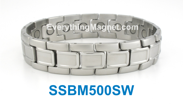 Magnetic Stainless Steel Bracelet - SSBM500SW