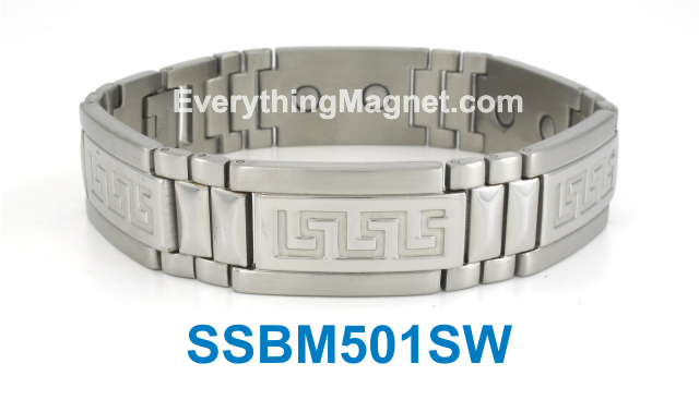 Magnetic Stainless Steel Bracelet - SSBM501SW