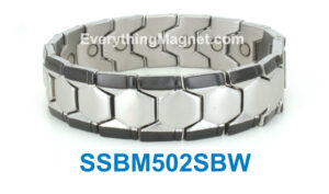 Magnetic Stainless Steel Bracelet Free Gift Box – SSBM502SBW