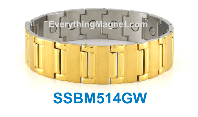 Magnetic Stainless Steel Bracelet - SSBM514GW.jpg
