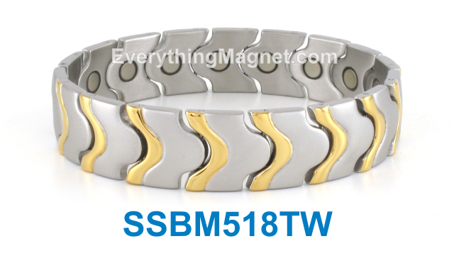 Magnetic Stainless Steel Bracelet - SSBM518TW