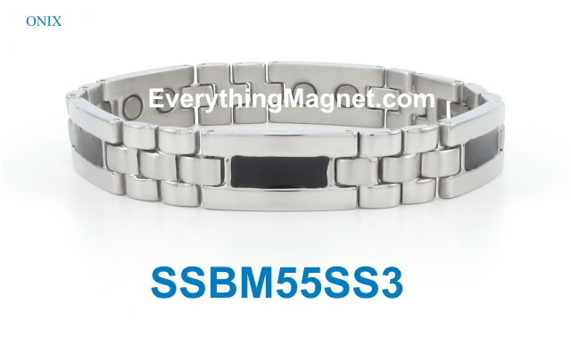 Magnetic Stainless Steel Bracelet - SSBM55SS3