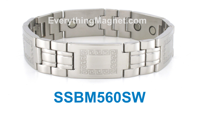 Magnetic Stainless Steel Bracelet - SSBM560SW
