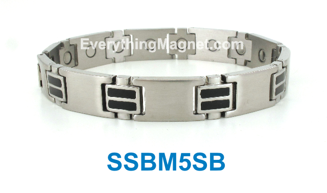 Magnetic Stainless Steel Bracelet - SSBM5SB.jpg