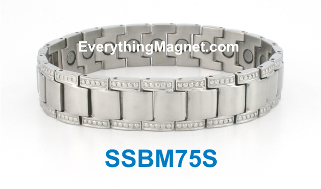 Magnetic Stainless Steel Bracelet - SSBM75S