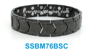 Magnetic Stainless Steel Bracelet Free Gift Box – SSBM76BSC