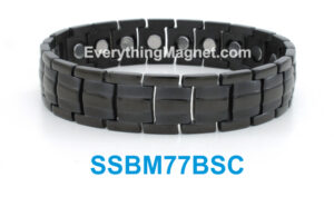 Magnetic Stainless Steel Bracelet Free Gift Box – SSBM77BSC