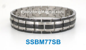 Magnetic Stainless Steel Bracelet + Free Gift Box – SSBM77SB