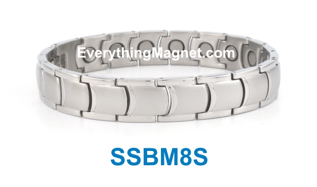 Magnetic Stainless Steel Bracelet - SSBM8S