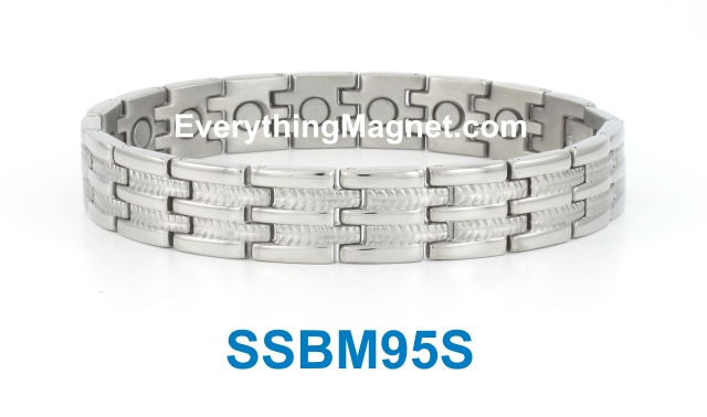 Magnetic Stainless Steel Bracelet - SSBM95S