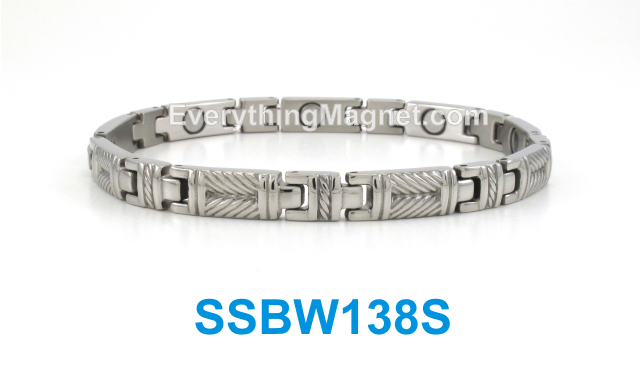 Magnetic Stainless Steel Bracelet - SSBW138S