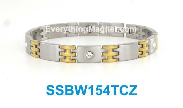 Magnetic Stainless Steel Bracelet - SSBW154TCZ