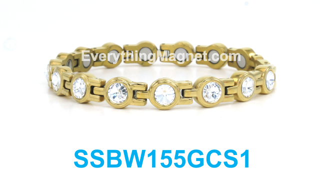 Magnetic Stainless Steel Bracelet - SSBW155GCS1