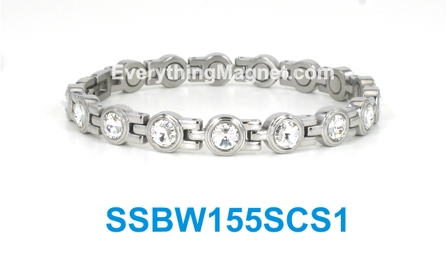 Magnetic Stainless Steel Bracelet - SSBW155SCS1