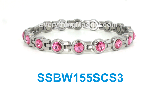 Magnetic Stainless Steel Bracelet - SSBW155SCS3