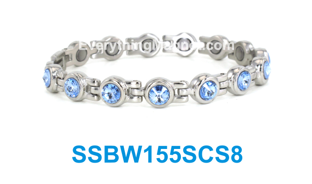 Magnetic Stainless Steel Bracelet - SSBW155SCS8