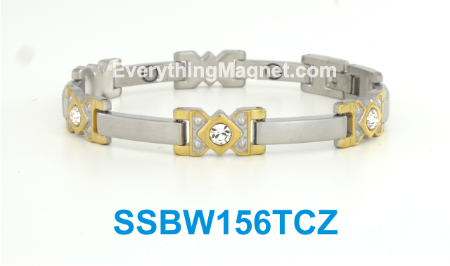 Magnetic Stainless Steel Bracelet - SSBW156TCZ