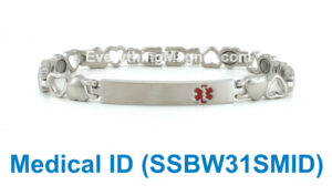 Magnetic Stainless Steel Medical ID Bracelet – SSBW31SMID