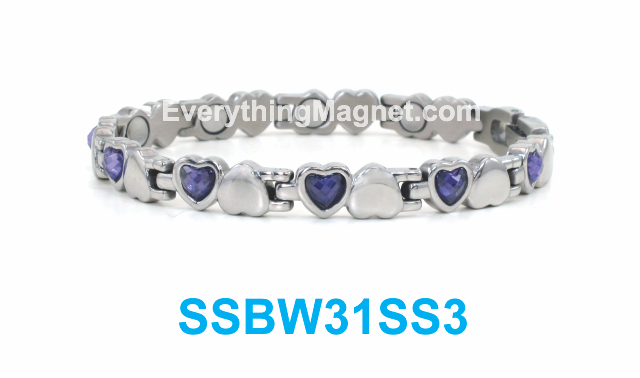 Magnetic Stainless Steel Bracelet - SSBW31SS3